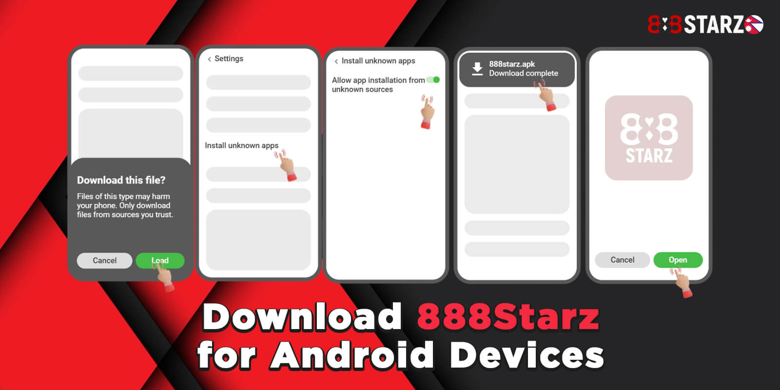 Download 888Starz for Android Devices