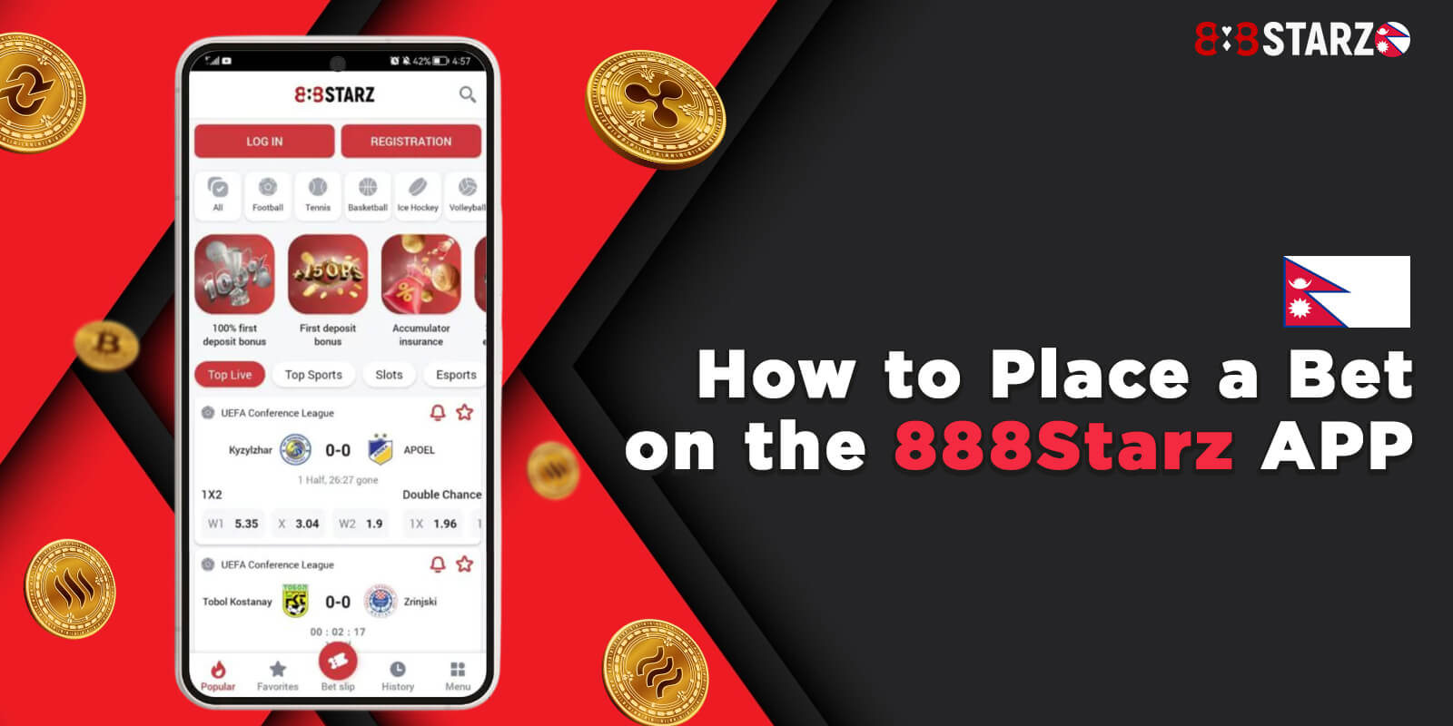 How to Place a Bet on the 888Starz APP